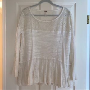 Free People White Sweater
